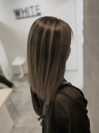 セミロング カラー 🌿海山龍馬🌿前髪 /顔まわり/レイヤーのヘアスタイル