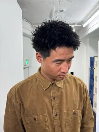 ショート メンズ 【メンズパーマ特化】 オオヤチユソラのヘアスタイル