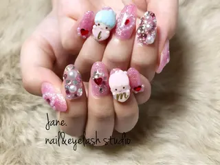 セミロング ネイル Yakko pas á pasのネイルデザイン