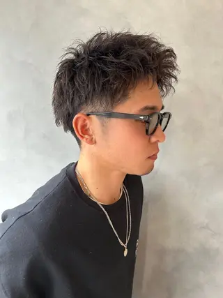 パーマ メンズ メンズ特化⚜️ 藤原あずさのヘアスタイル