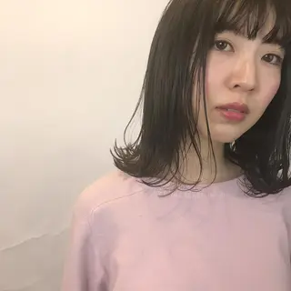 ミディアム カラー 日々所属・谷 大地のヘアスタイル