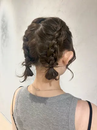 ミディアム ヘアアレンジ 鵜飼 未玖のヘアスタイル