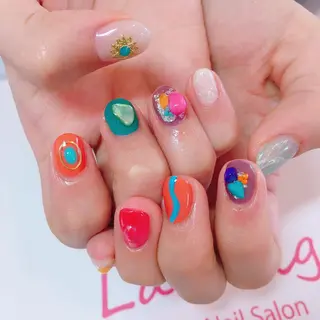 ネイル La neige* yuki 🥯🍑のネイルデザイン