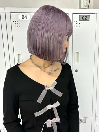 ショート カラー レイヤー/透明感 カラー💘akariのヘアスタイル