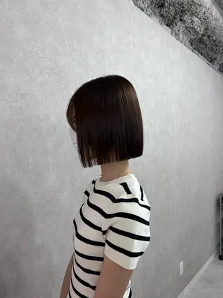 ショート 切りっぱなしボブ♡ Chiharuのヘアスタイル