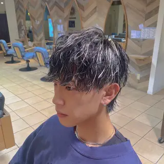 ショート カラー パーマ メンズ すげさやか ✨メンズカットパーマのヘアスタイル