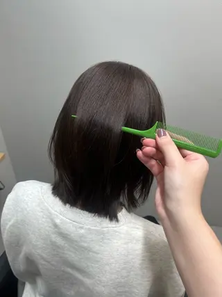 ミディアム カラー eMir... 武蔵小杉所属・新舘 怜奈のヘアスタイル