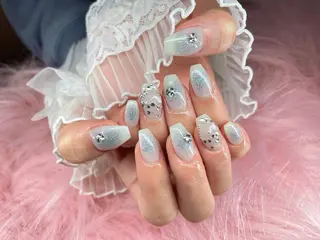 ネイル 23時まで❤︎韓国、 ワンホンネイルのネイルデザイン