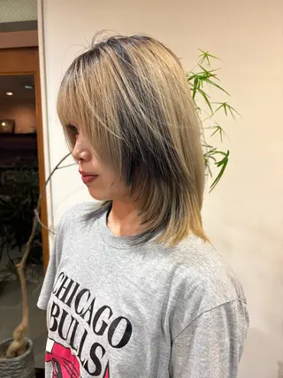 ミディアム カラー お悩み改善カット 太田皓大のヘアスタイル