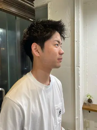 ショート メンズ RIN／韓国ヘア レイヤーカットのヘアスタイル