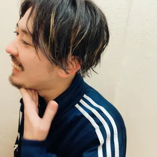 カラー パーマ メンズ enntaku 新宿所属・MASANA 🎱ディレクターのヘアスタイル