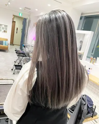 ロング カラー JIL BLAN 京都所属・RU RIのヘアスタイル