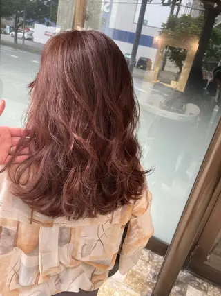 ミディアム andKおもろまち店 艶ダブルカラー✨のヘアスタイル