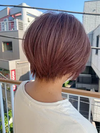 ショート カラー 🧸ミルクティー🧸 kousei🧸のヘアスタイル