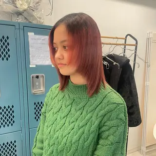 ミディアム 田口 花葉のヘアスタイル