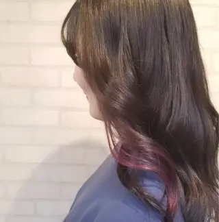 セミロング カラー 〜ing所属・森田 恋々菜のヘアスタイル