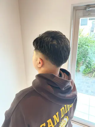 ショート メンズ メンズパーマ達人/ フェード/イツキのヘアスタイル