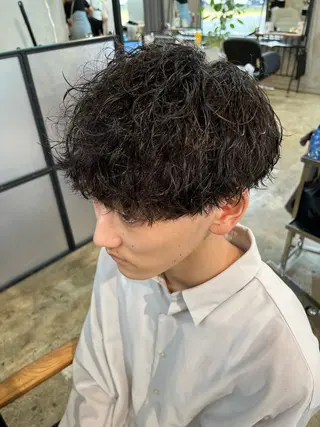 ショート パーマ メンズ 🌀rooomen/ 龍之介/メンズサロンのヘアスタイル