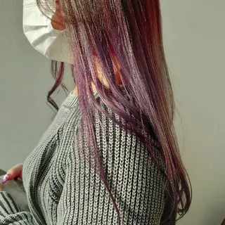 ロング カラー 髪質改善/ブリーチ 田代 龍我のヘアスタイル