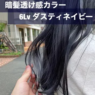 ロング カラー ブリーチなし✨艶髪 カラー𓃲YAGIのヘアスタイル