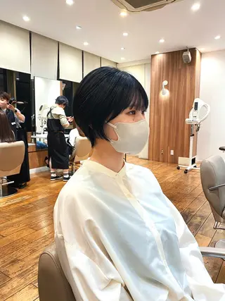 ショート カラー パーマ TYCHE GINZA所属・🍃服部 雅哉🍃銀座◎のヘアスタイル