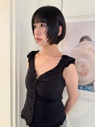 ショート riria/ボブ /ブラウンカラー🎀のヘアスタイル