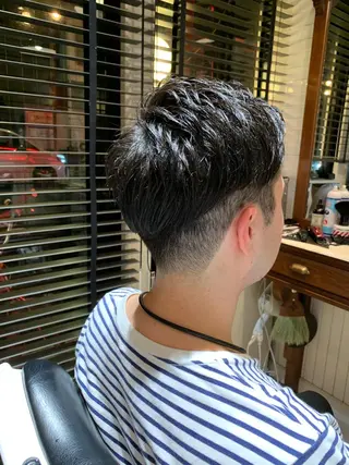 ショート メンズ BARBER SHOP NEW  STANDARD所属・アルガ ダイキのヘアスタイル