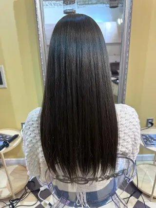 ロング デザインカラー/中性 ウルフ/mitsuのヘアスタイル