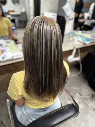 ロング 🌟髪質改善ケアカラ ー美髪縮毛矯正y🌟のヘアスタイル