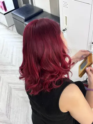 ミディアム ALPHA りくやのヘアスタイル