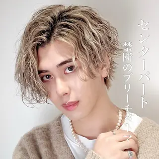 カラー パーマ メンズ トレンドパーマ‼️ NAOKI💥のヘアスタイル