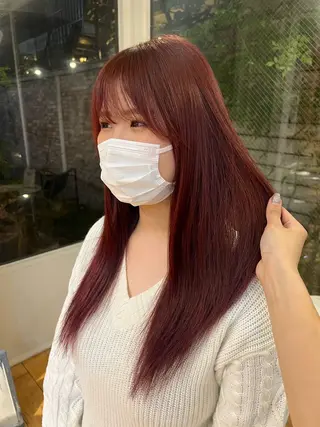 ミディアム カラー Garland 表参道所属・ミディアムレイヤー/ 艶カラー🎀　emiのヘアスタイル