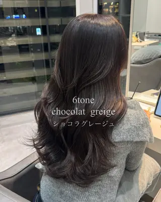 セミロング カラー 垢抜けレイヤー/ 着付け　ふうか　渋谷のヘアスタイル