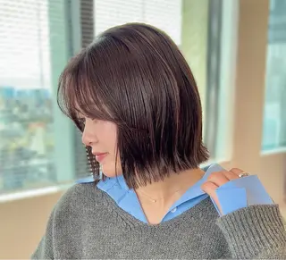 ショート カラー ⭐️似合わせボブ ⭐️かえでのヘアスタイル