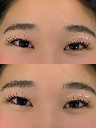 マツエク・マツパ エサージュ町田店所属・🌷ecarg町田 みく🌷無料モデルのマツエク・マツパデザイン