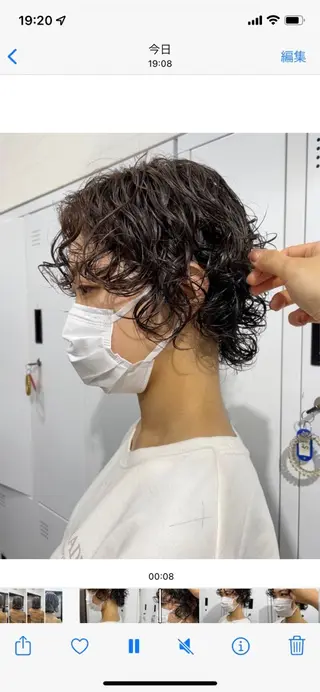 ショート パーマ Yui. ハイトーン/パーマ/のヘアスタイル