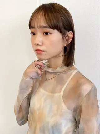 ミディアム Farbe🤍 女性限定のヘアスタイル