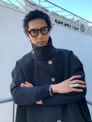 メンズ 似合わせウルフ/ レイヤー/山本祐輔のヘアスタイル