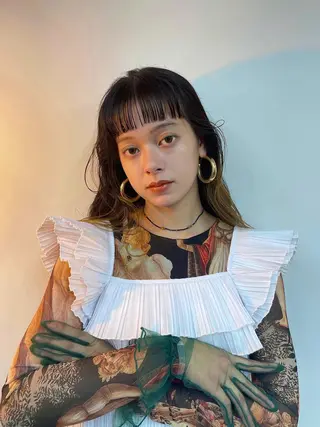 ロング さかした ちなのヘアスタイル