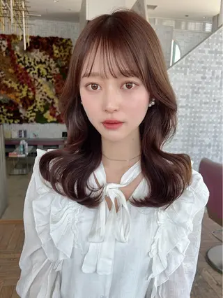 ミディアム 撮影カットモデル募集 前髪、顔周り/徳永のヘアスタイル