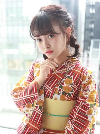 ミディアム ヘアアレンジ 韓国ヘア🇰🇷 トヨキトキコのヘアスタイル