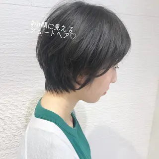 ショート ショート/ボブ/ 白髪ぼかし/しんやのヘアスタイル