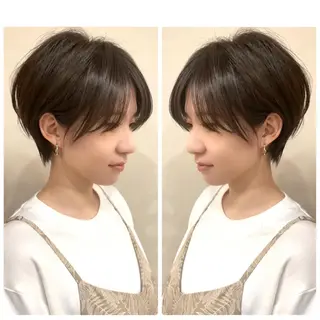 ショート カラー 京都大人女性ショート 徒歩1分/秋山のヘアスタイル
