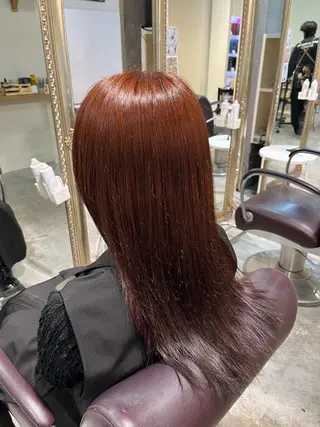 ロング カラー フェザーパーマ🌙 毛流れ yuzukiのヘアスタイル