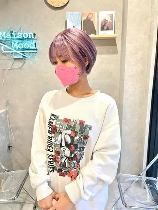 ショート カラー mood tatemachiのヘアスタイル