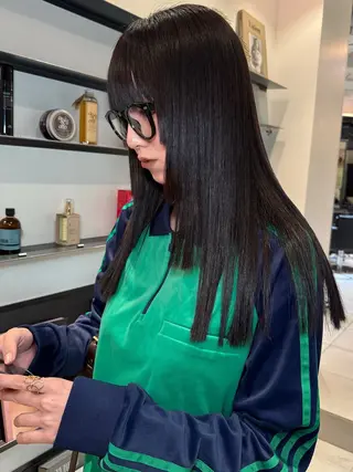 ロング パーマ 磯　亜由香 🌷ブリーチのヘアスタイル