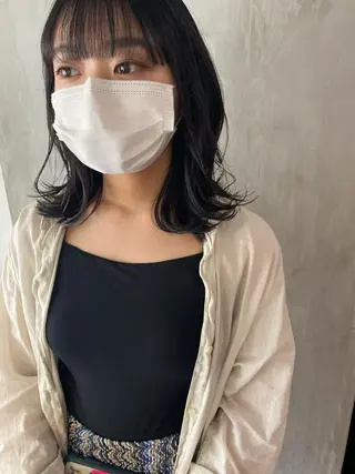 ミディアム カラー ヘアアレンジ stylist/蛯谷 珠里のヘアスタイル