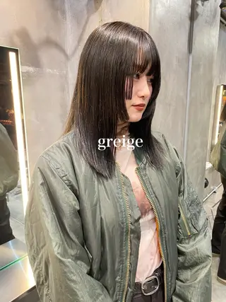 ミディアム カラー ニュアンスデザイン/ SHOUTOのヘアスタイル