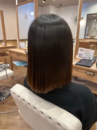 ミディアム 髪質改善・艶カラー HIROTOのヘアスタイル