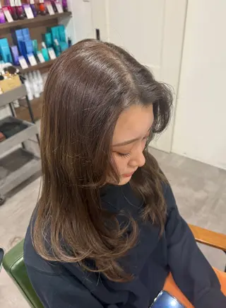 ロング オリーブ🫒レイヤー /平尾/りの‎🤍のヘアスタイル